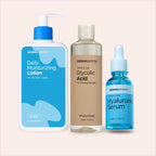 Glass Skin Bundle | Glycolic Acid 7% Toner + Daily Moisturizing Lotion + Hyaluronic Acid Serum