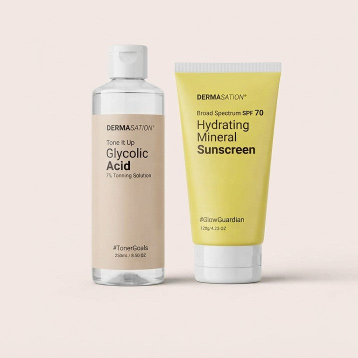 Repair & Protect Bundle | Glycolic Acid 7% Toner + SPF 70 Sunscreen