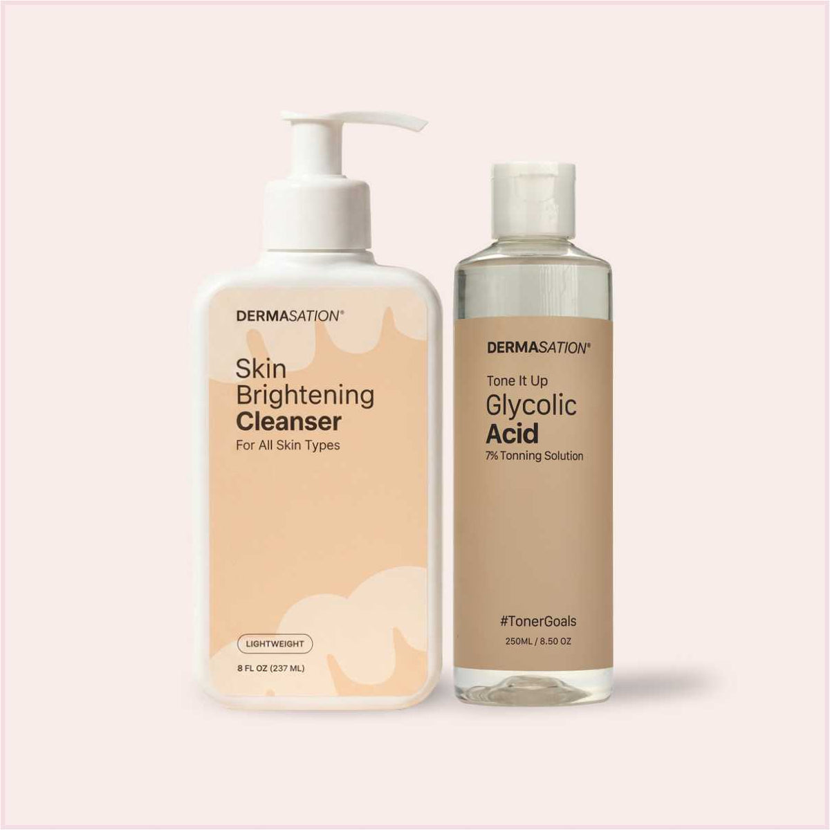 Skin Brightening Bundle | Glycolic Acid 7% Toner + Skin Brightening Cleanser