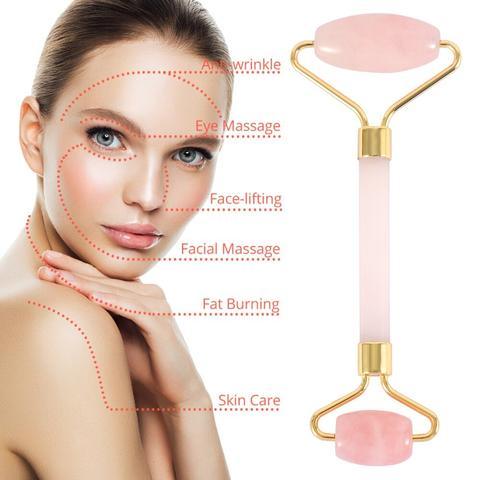 Rose Quartz Roller & Gua Sha Set - Dermasation