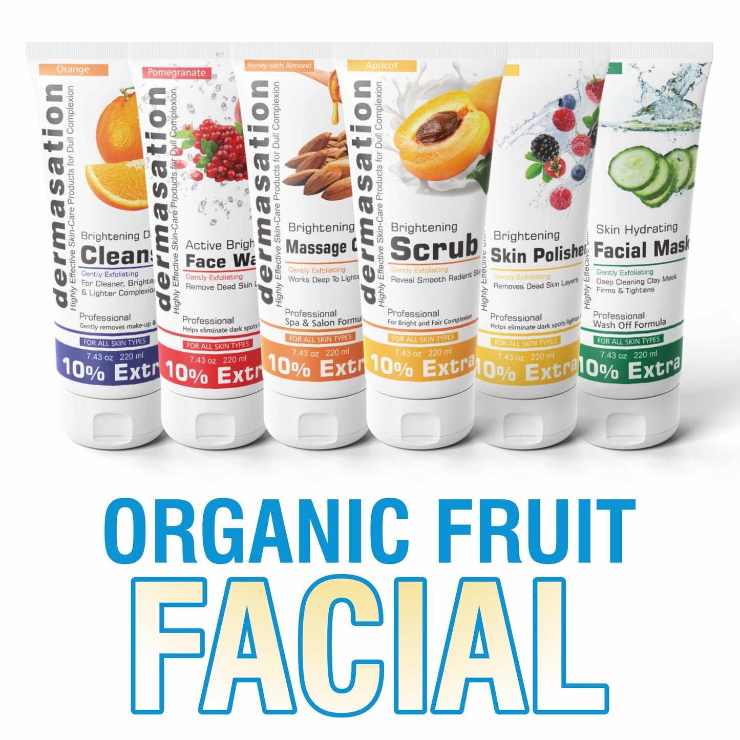 Organic Fruit Facial Kit 220g - Dermasation